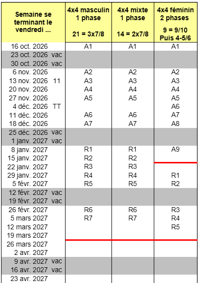 Calendrier